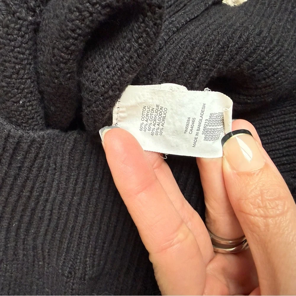 The Children’s Place black 1/2 zip sweater Small 5/6